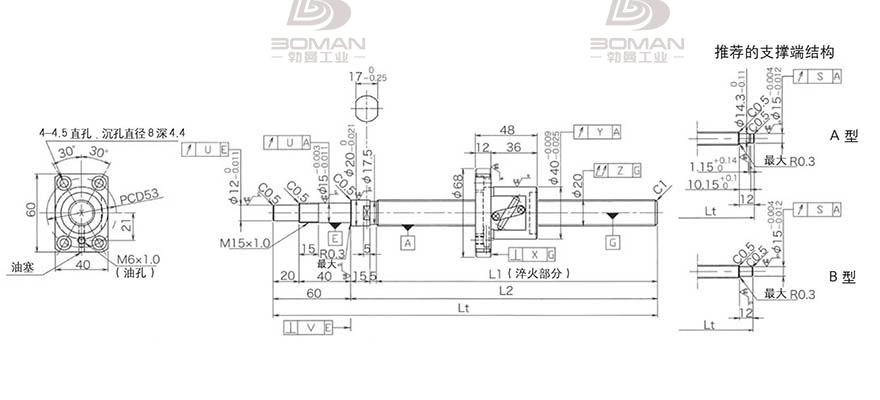 KURODA GP2005DS-BALR-0605B-C3S 黑田丝杆下载