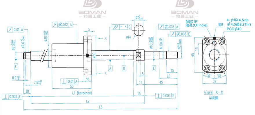 TBI XSVR01210B1DGC5-230-P1 tbi丝杆和PMI丝杠