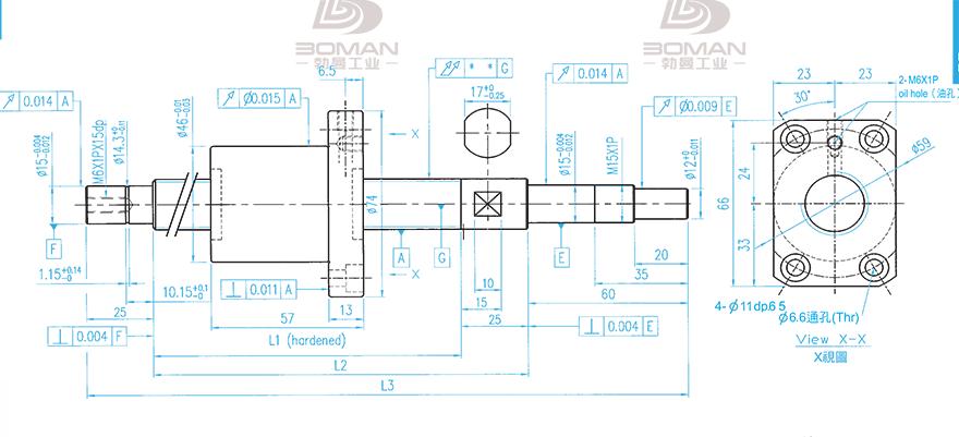 TBI XSVR02010B1DGC5-699-P1 tbi滚珠丝杆加工厂家